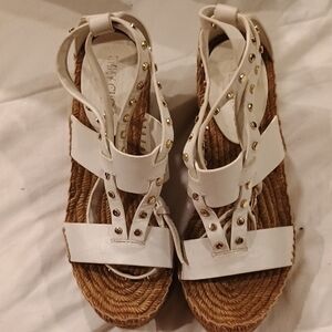 White Studded Sandals